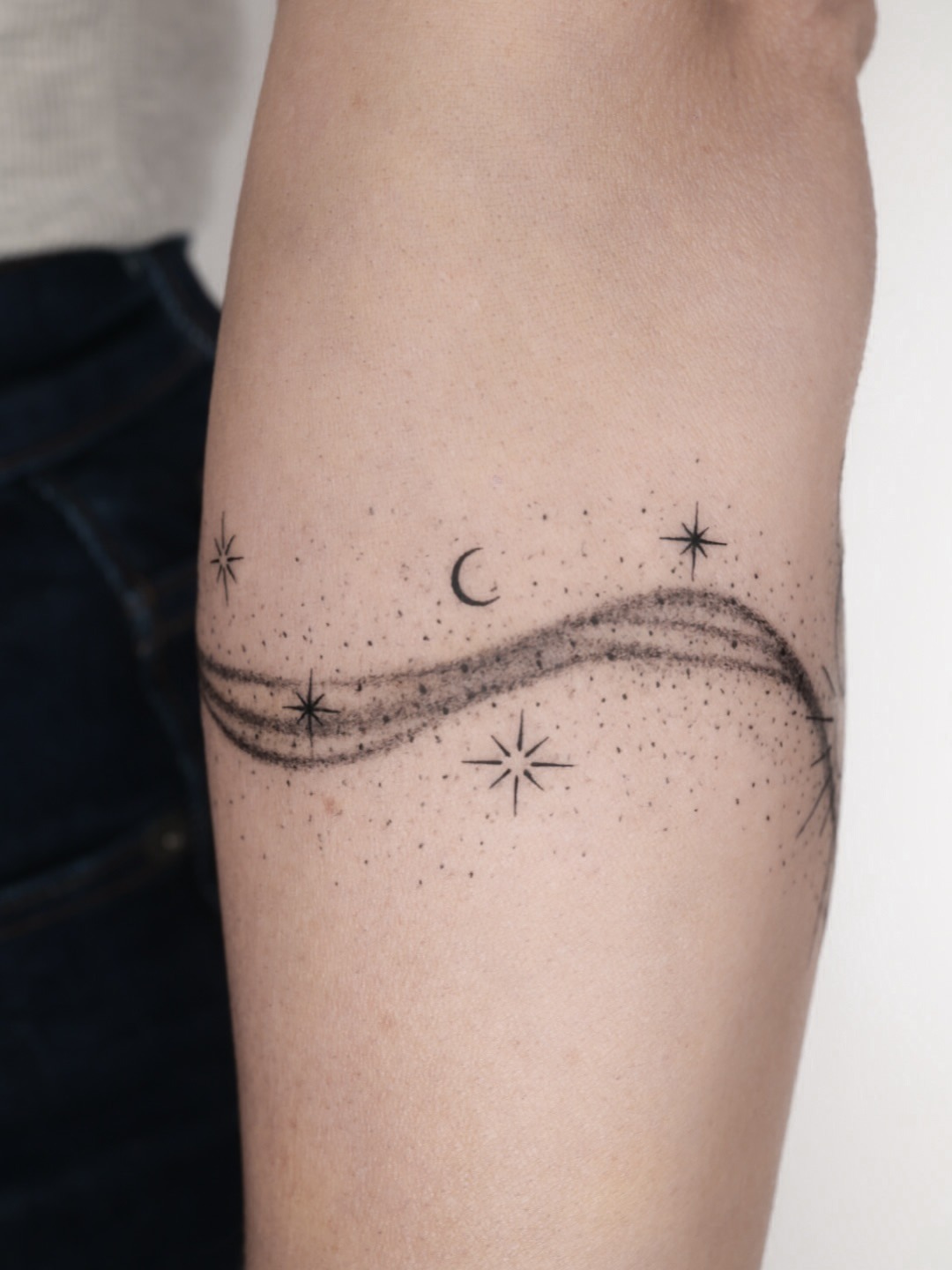 Celestial Milky Way Tattoo Tattoo Design