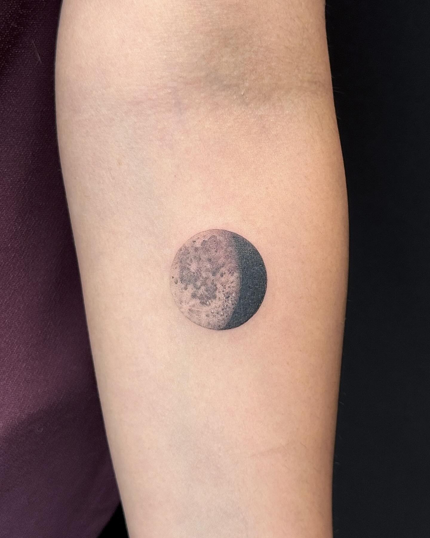 Half Moon Phase Tattoo Tattoo Design