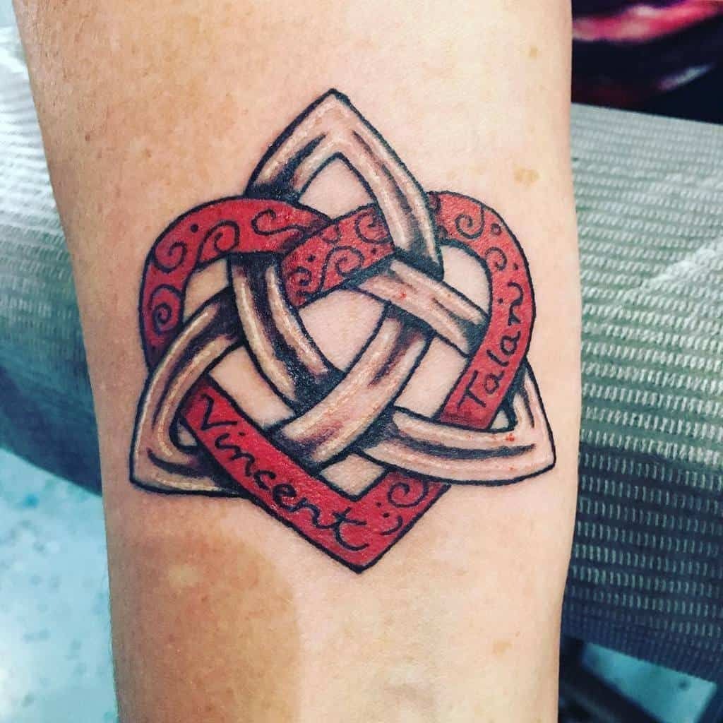 Dainty Quaternary Knot Wrist Tattoo Tattoo Design