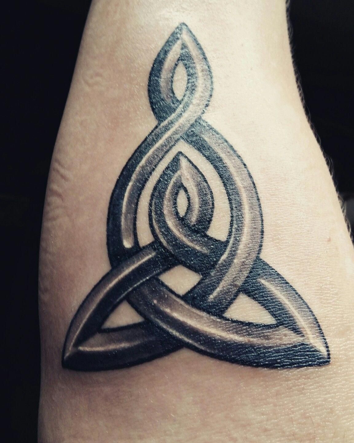 Floral Trinity Knot Tattoo Tattoo Design