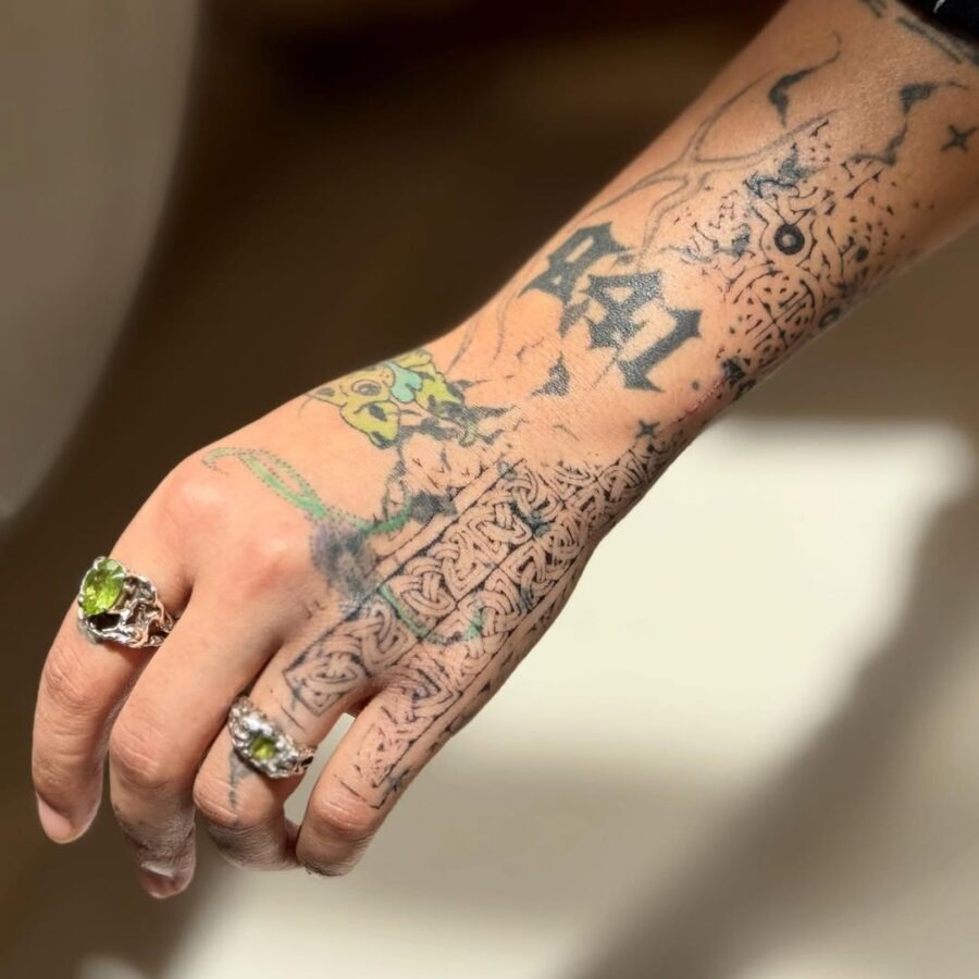 Intricate Celtic Designs on Hand Tattoo Tattoo Design