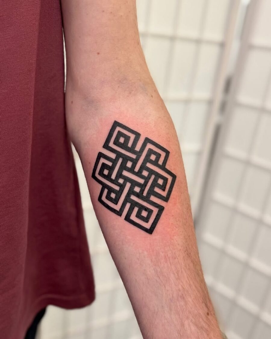 Intricate Celtic knot tattoo exuding timeless elegance Tattoo Design