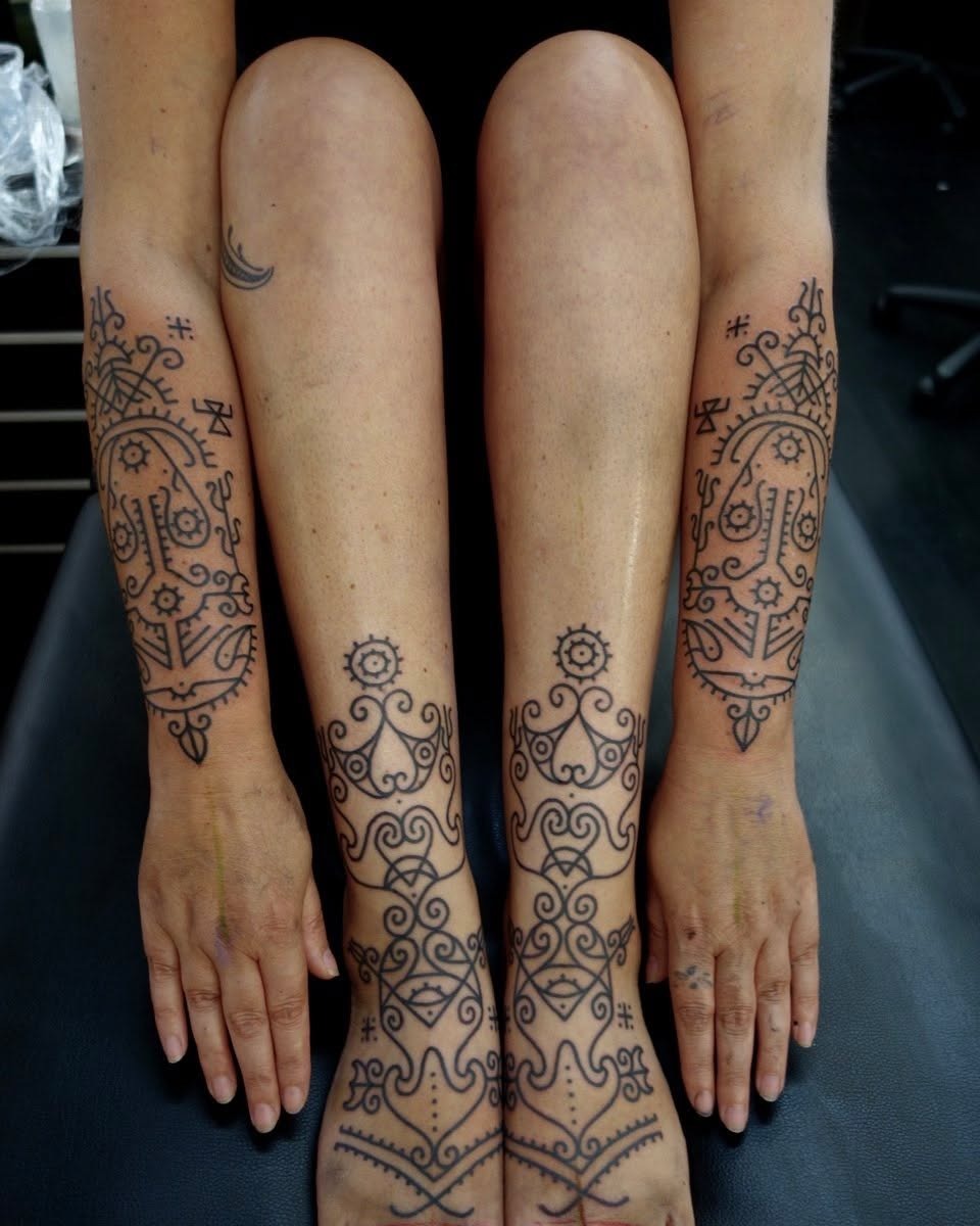 Intricate Celtic tattoo designs on limbs Tattoo Design