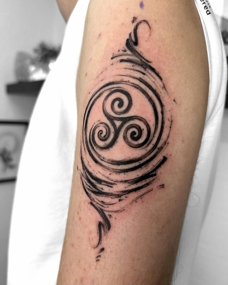 Intricate spirals embody Celtic heritage and symbolism Tattoo Design