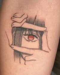 Framed Eye of Power Tattoo Design