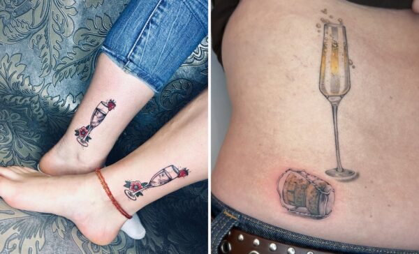 29+ Champagne Tattoo Ideas & Inspiration