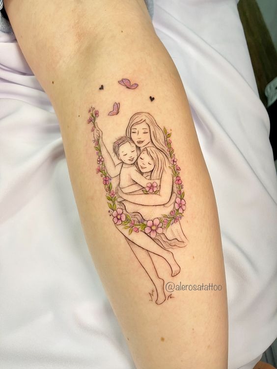 Enveloped in Blossoms Tattoo Design