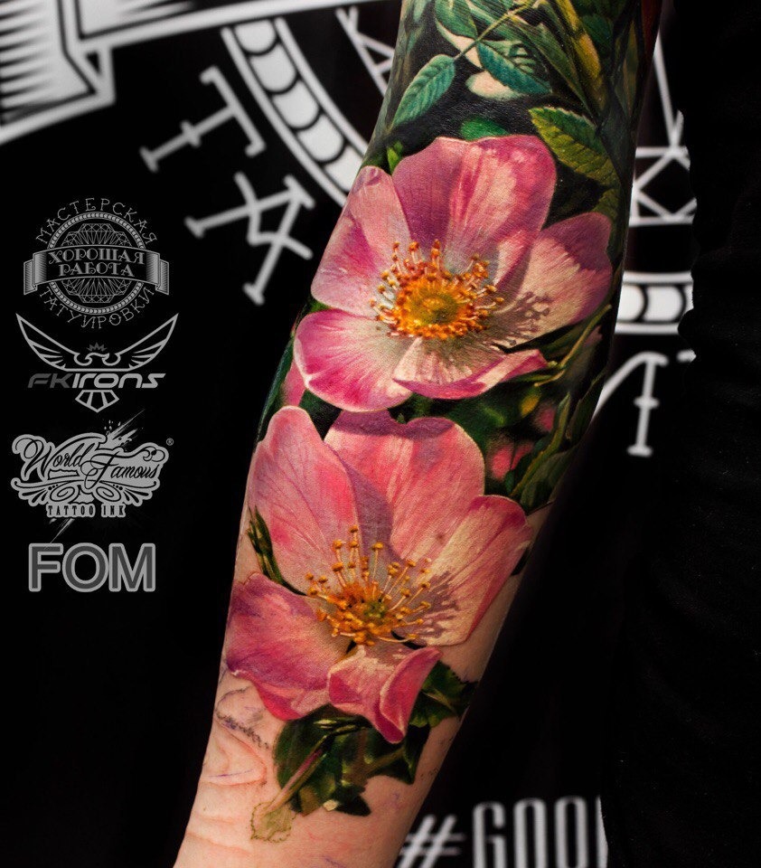 The Cherry Blossom Close-Up Shot Tattoo Design