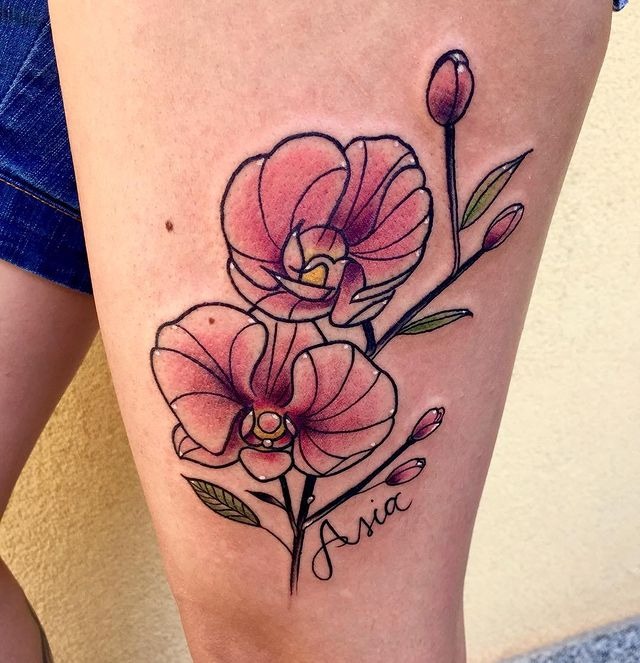 The Stylized Blossom Branch Tattoo Design