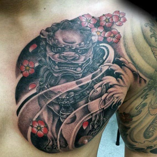 The Traditional Black andWhite TattooStyle Dragon Tattoo Design