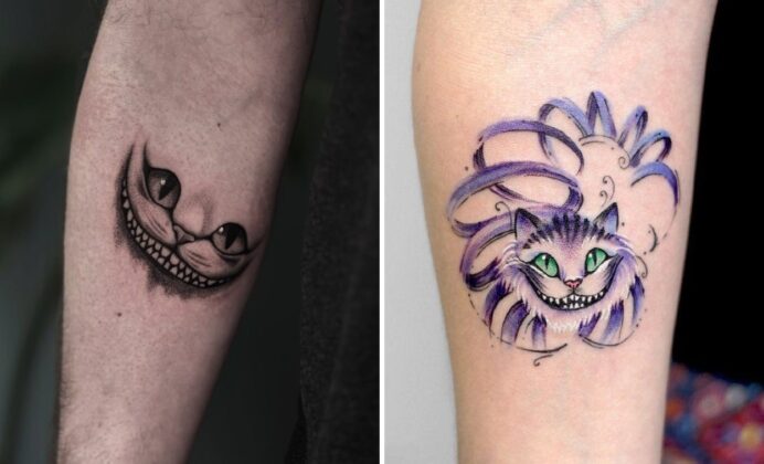 25+ Cheshire Cat Tattoo Ideas That Bring Wonderlands Magic to Life