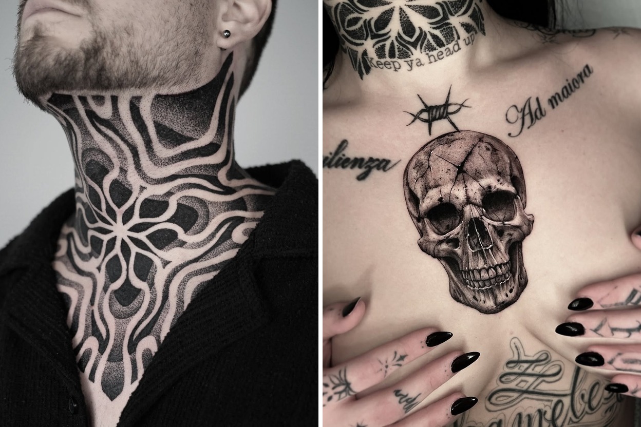 38+ Chest Tattoo Ideas For Unique Personal Expression Featured Lookbook Collage