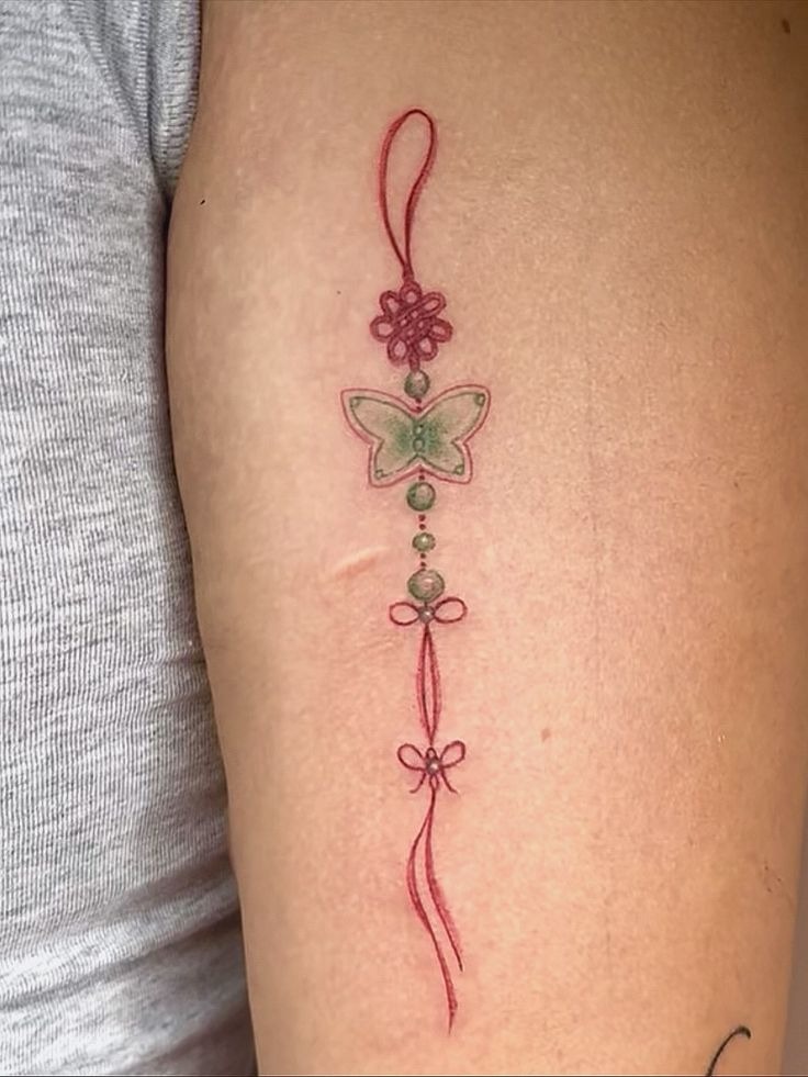 Butterfly Lucky Knot Tattoo Tattoo Design