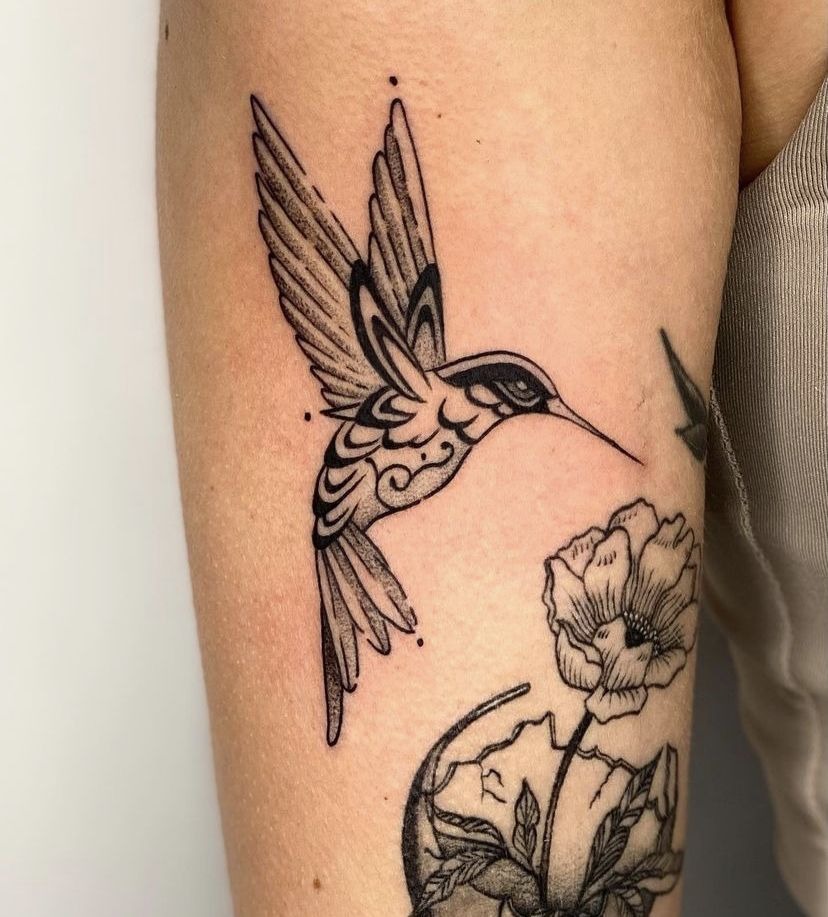 Fine-Line Cicada with Shading Tattoo Design