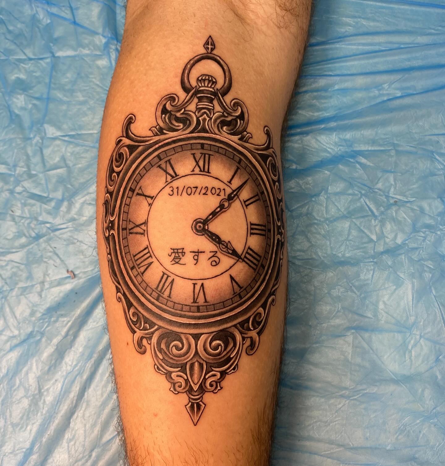 Ornamental Pocket Watch Clock Tattoo Tattoo Design
