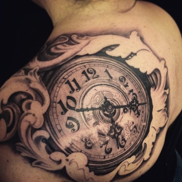 Ornamental Pocket Watch Tattoo Tattoo Design