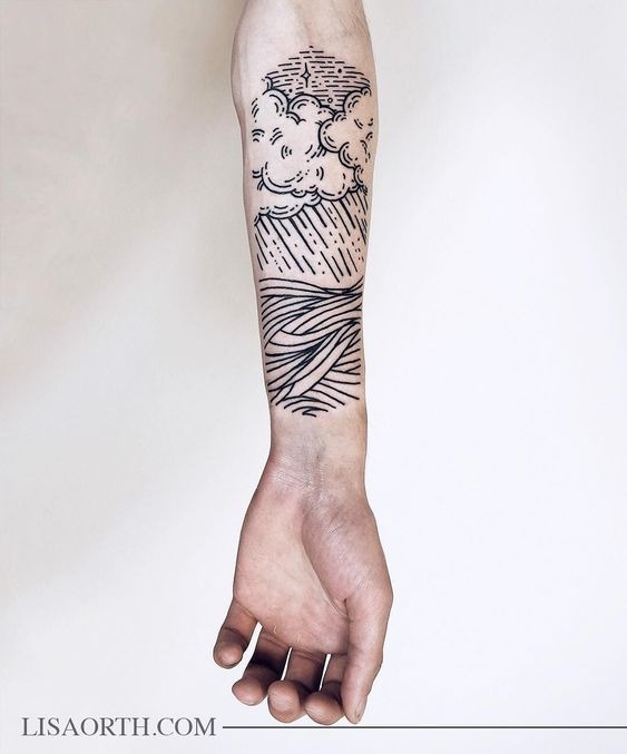 60 Best Cloud Tattoo Ideas that Symbolize Personal Growth and Faith Tattoo Design