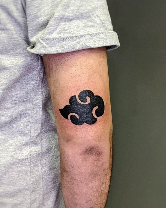 Cloud Tattoo Design: Eye in Cloud with Lightning Bolts Cloud Tattoos Tattoo Design