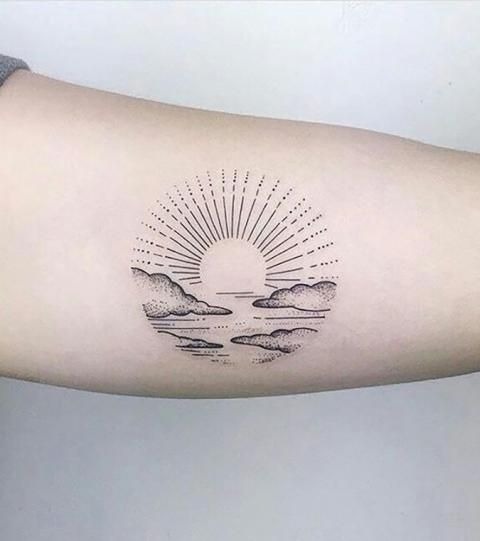 Cloud Tattoo Design: Thundering Cloud with Rain and Lightning Cloud Tattoos Tattoo Design