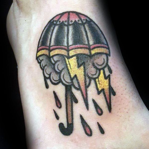 Cloud Tattoo Design: Whale Floating in Clouds Arm Tattoo Tattoo Design