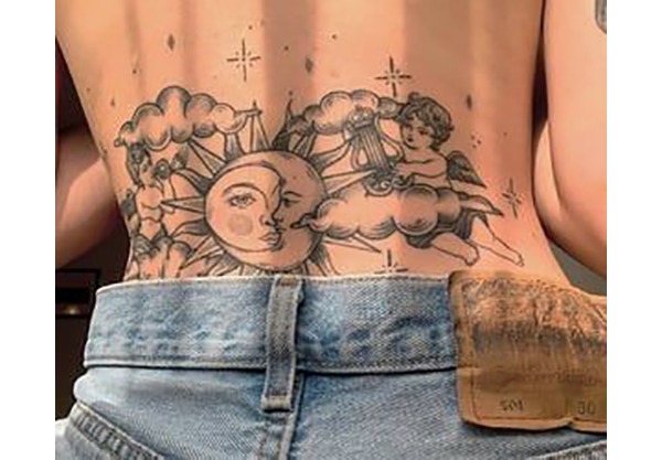 Coordinating Sunshine and Thundercloud Leg Cloud Tattoos Tattoo Design