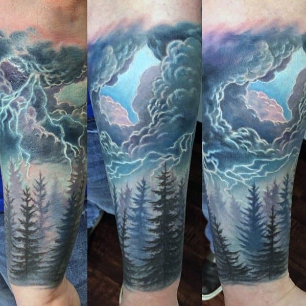 Solid Black Asian Inspired Cloud Tattoos Tattoo Design