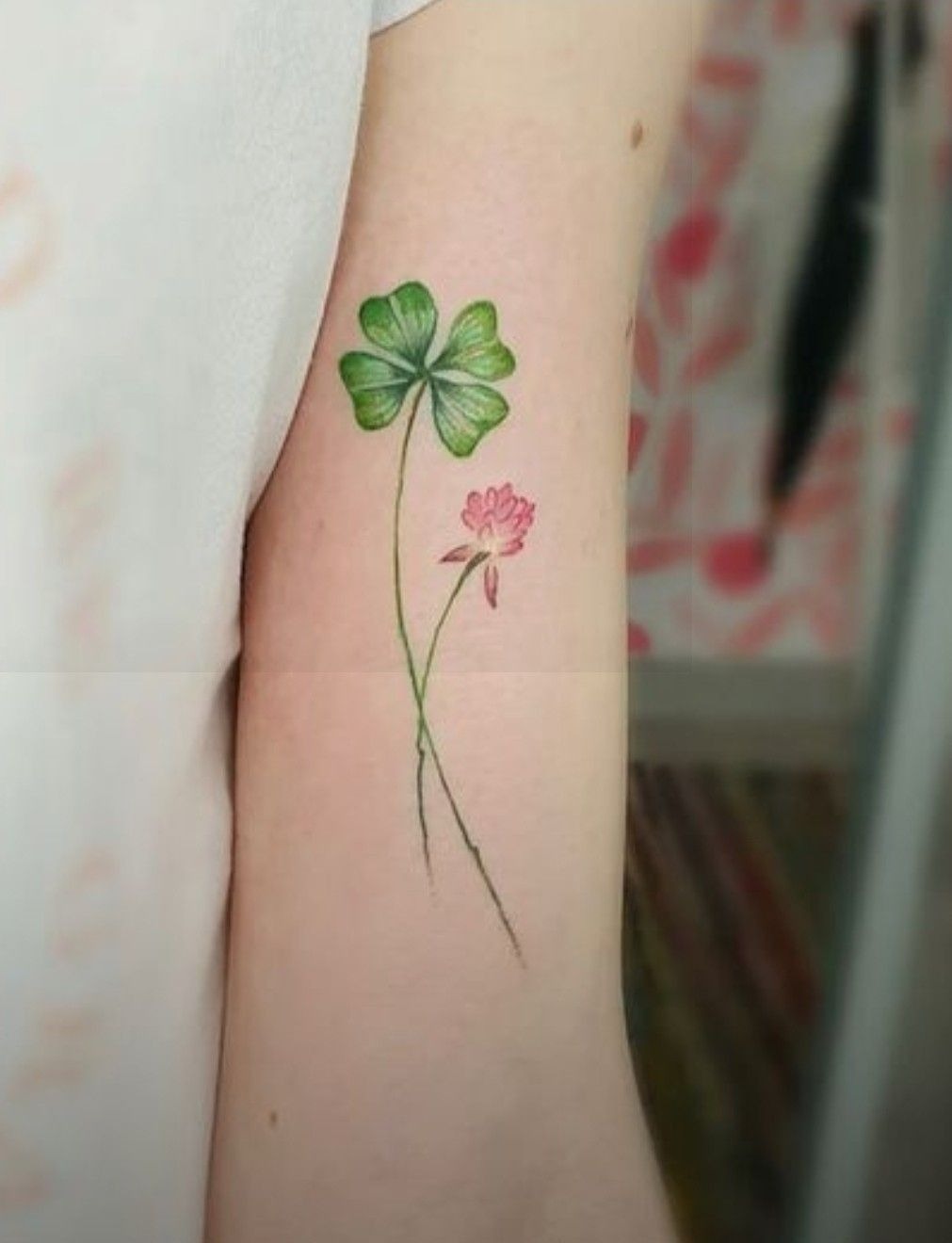 Bold Lucky Clover Foot Tattoo Tattoo Design