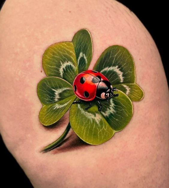 Celtic-Inspired Black Clover Tattoo Tattoo Design