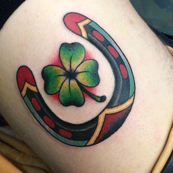 Green Clover Vine Foot Tattoo Tattoo Design