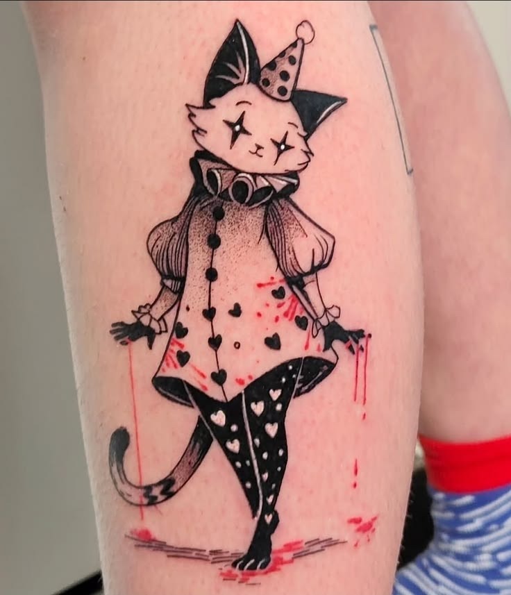 Bound Horror Clown Realism Tattoo Tattoo Design