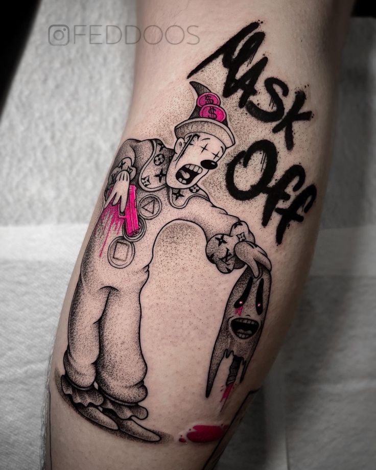 Cute Circus Shark Tattoo Tattoo Design