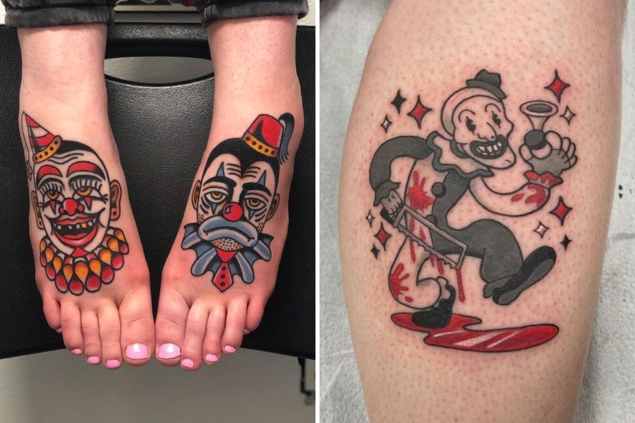 31+ Clown Tattoo Ideas & Inspiration Featured Lookbook Collage