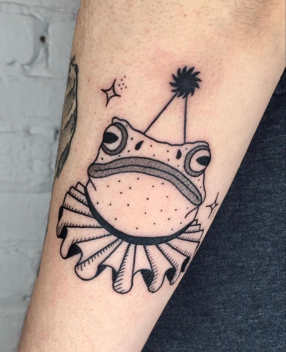 Matching Clown Balloon Pair Tattoo Design