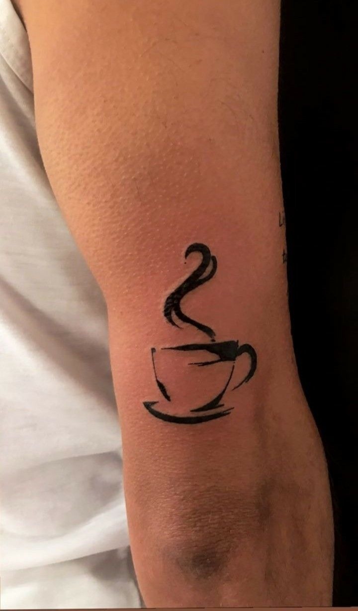 Abstract Coffee Cup Tattoo Tattoo Design