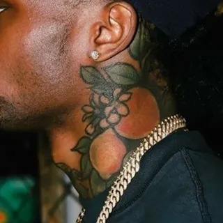 Citrus Neck Tattoo with Realism tattoo design
