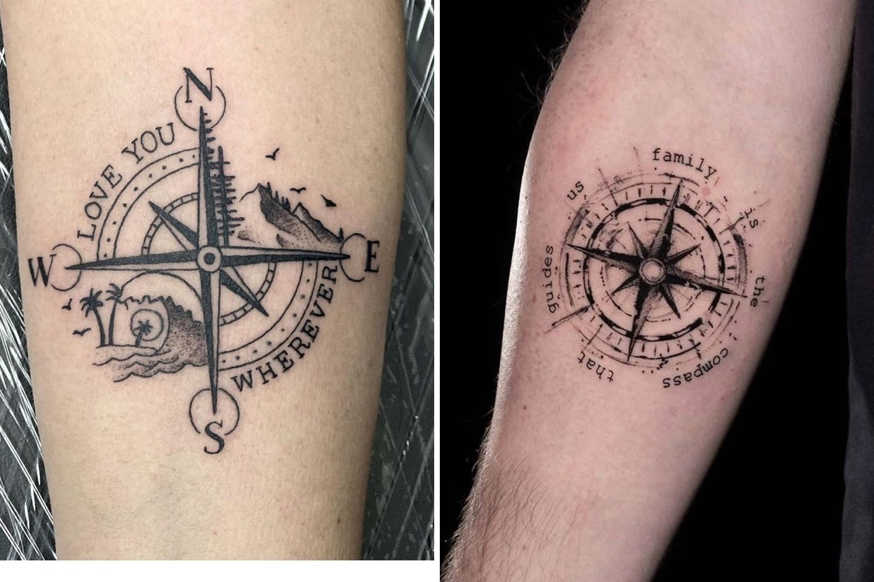 24+ Compass Tattoo Ideas For Stylish Direction and Personal Meaning