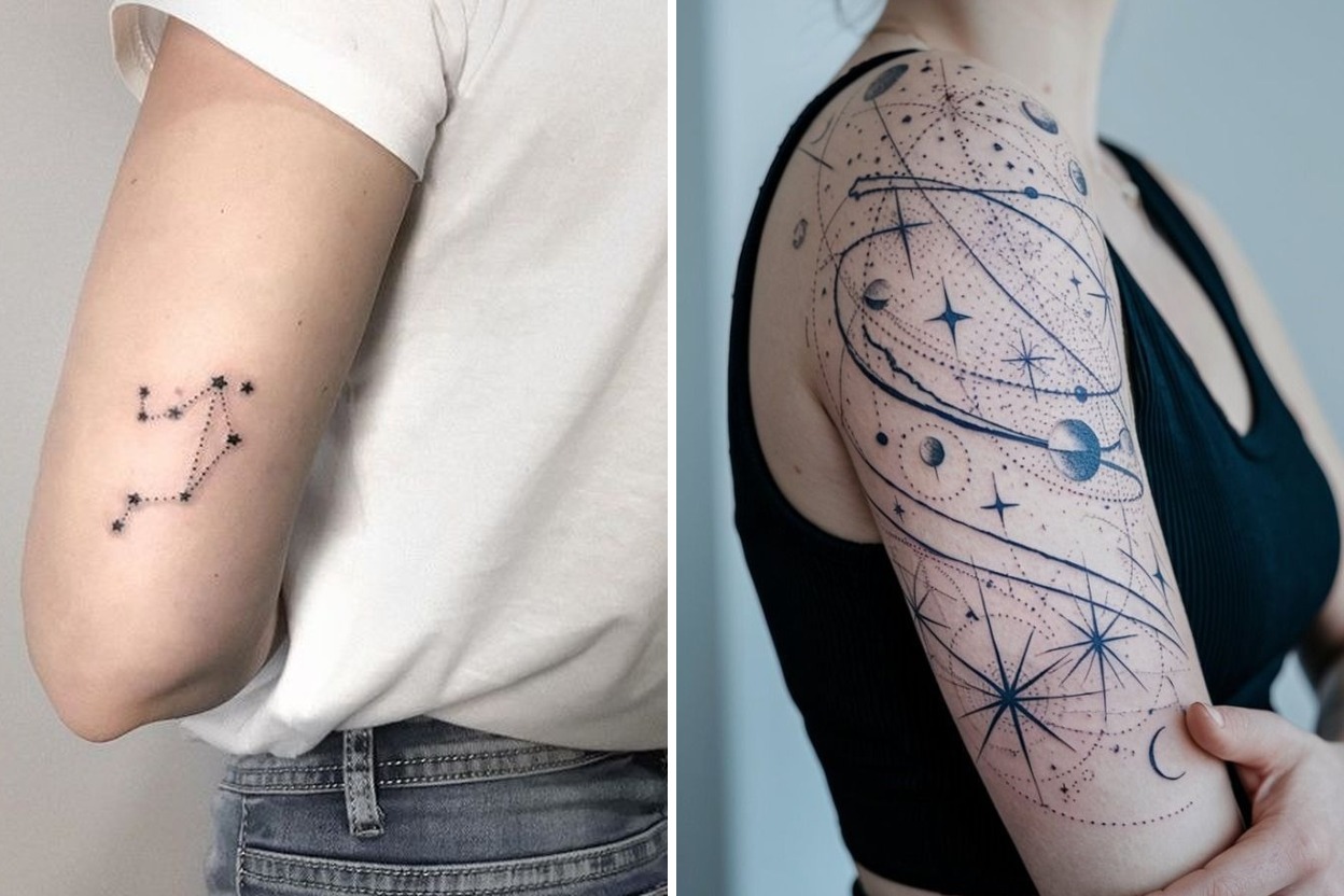 30+ Constellation Tattoo Ideas & Inspiration Featured Lookbook Collage