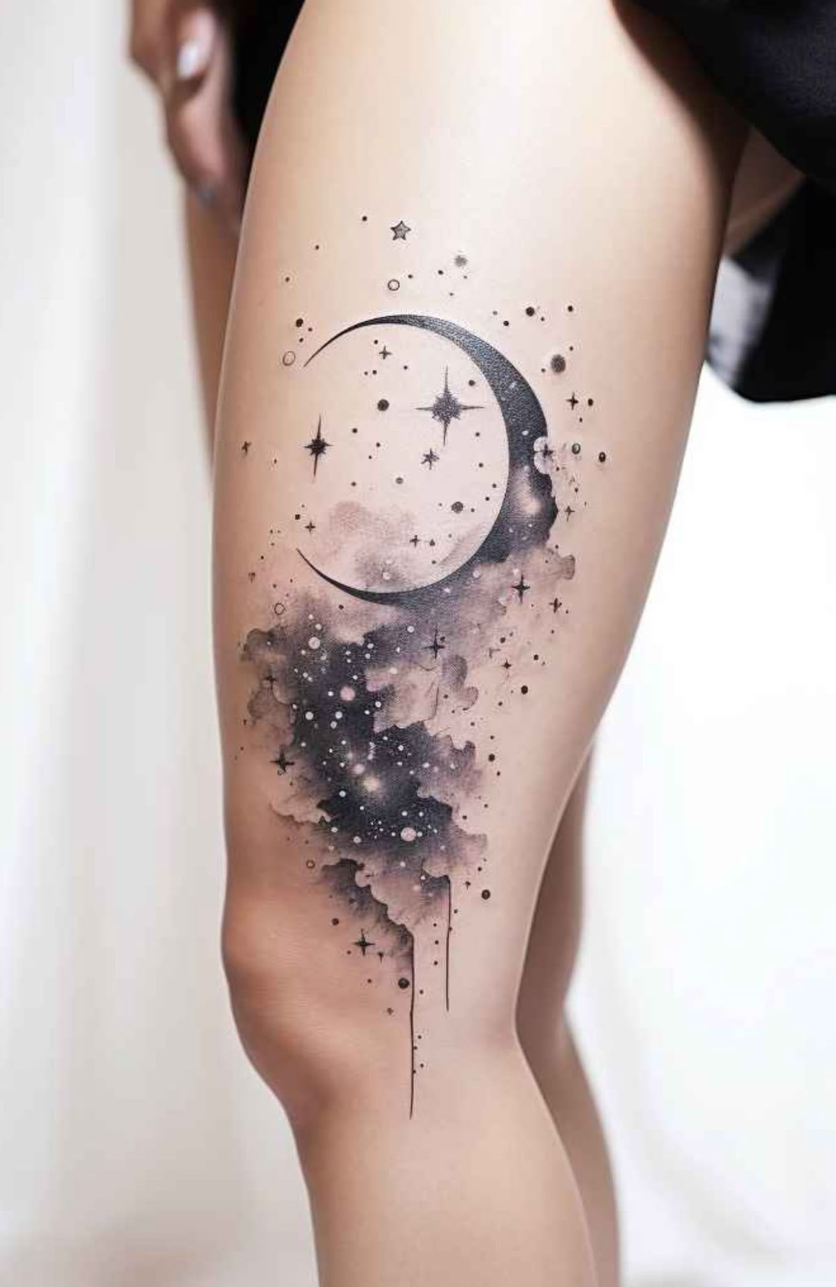 Minimalist Libra Star Constellation Tattoo Design