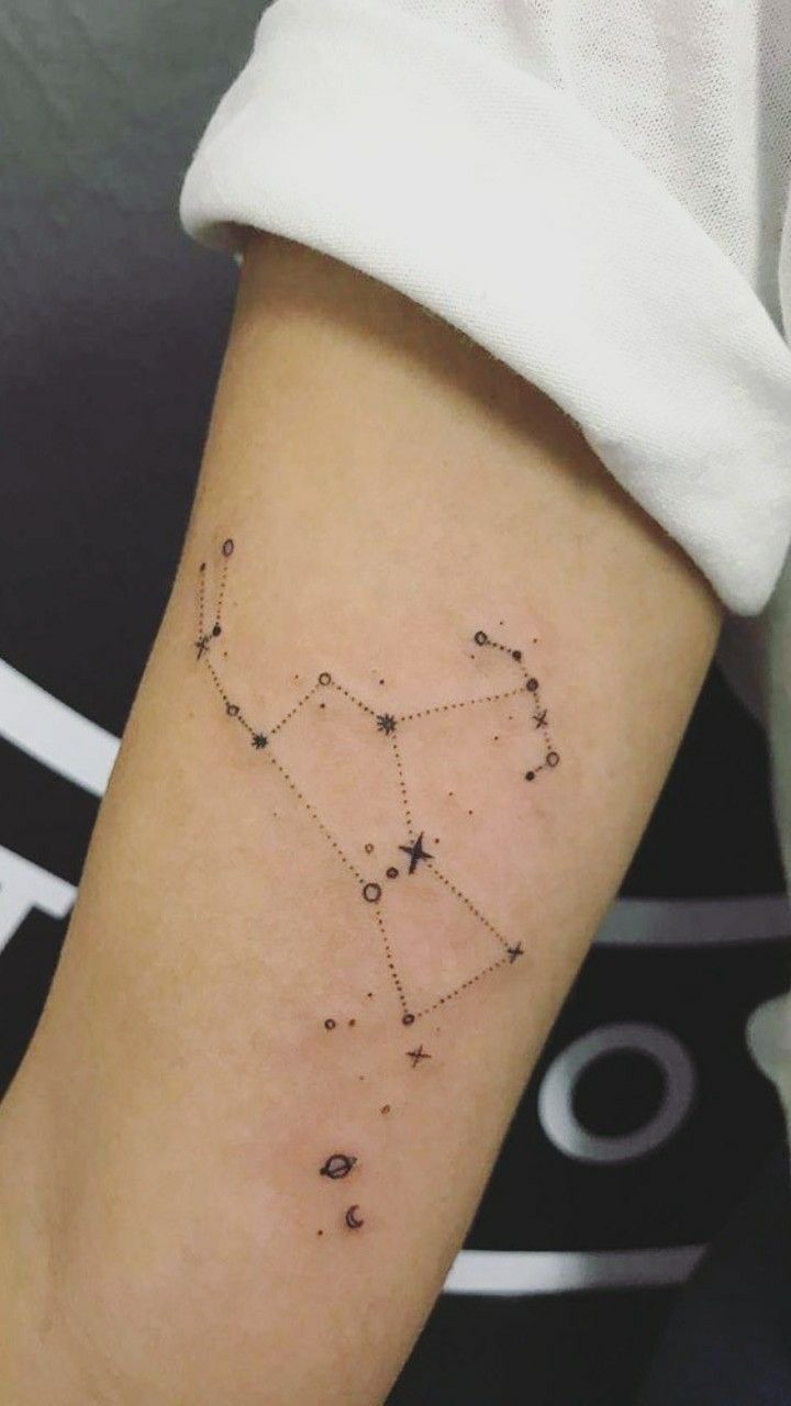 Scorpio Galaxy with Cosmic Depth Tattoo Design