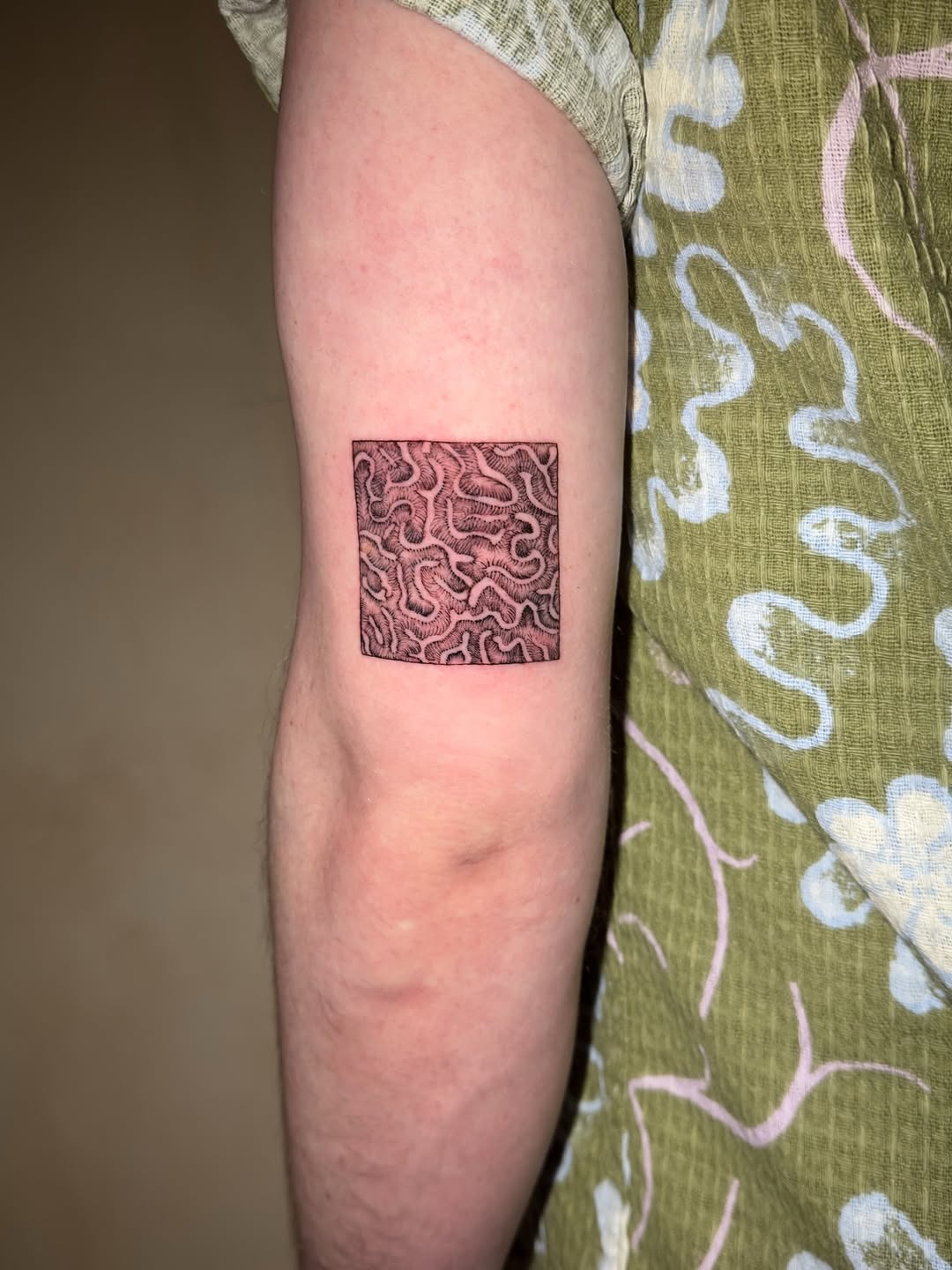 Intricate coral pattern tattoo on the arm Tattoo Design