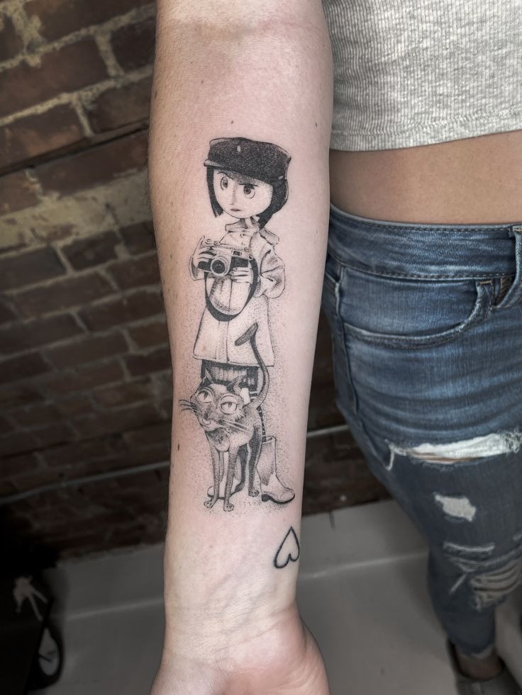 Carnival Coraline Color Sleeve Idea Tattoo Design