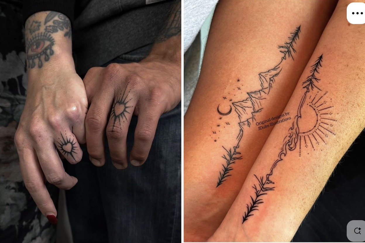 25+ Couple Tattoo Ideas That Celebrate Love Connection and Personal Style Featured Lookbook Collage