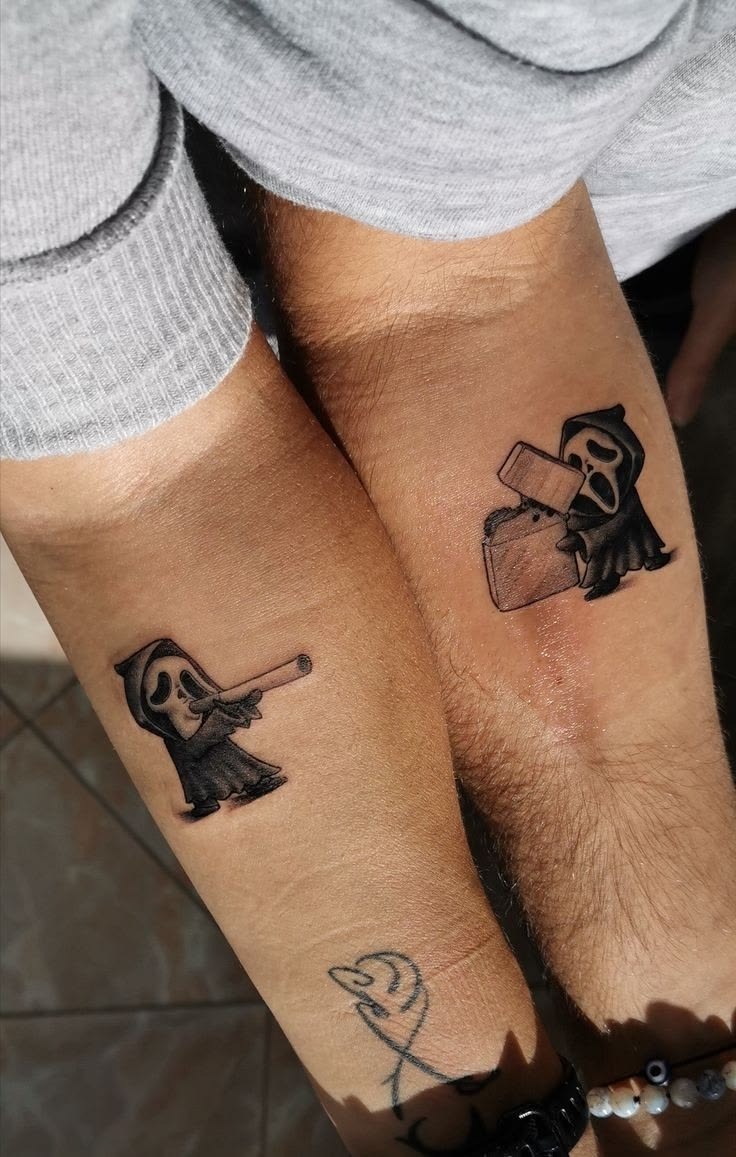 Funny Ghostface Lighter Tattoos Tattoo Design