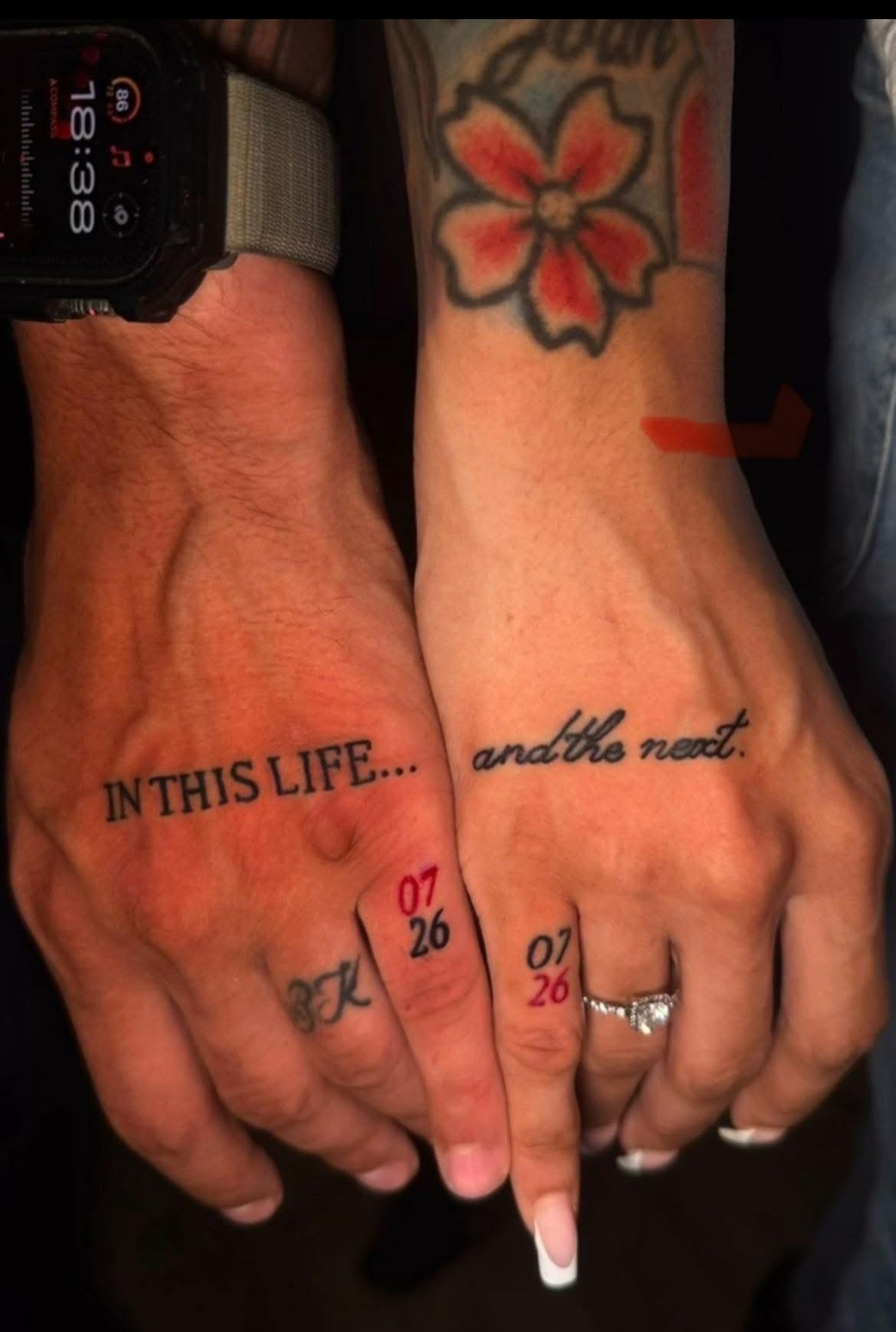 In This Life and the Next Couple Tattoos Tattoo Design