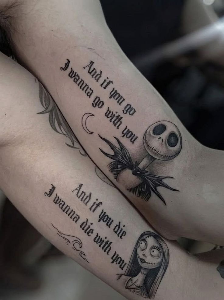 Jack and Sally Quote Tattoos Tattoo Design