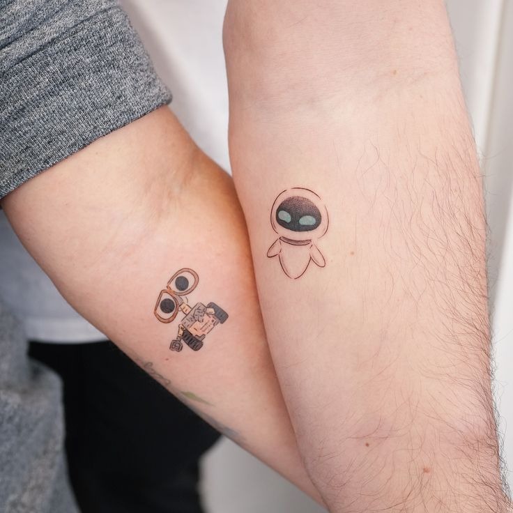 WALL-E and EVE Disney Tattoos Tattoo Design