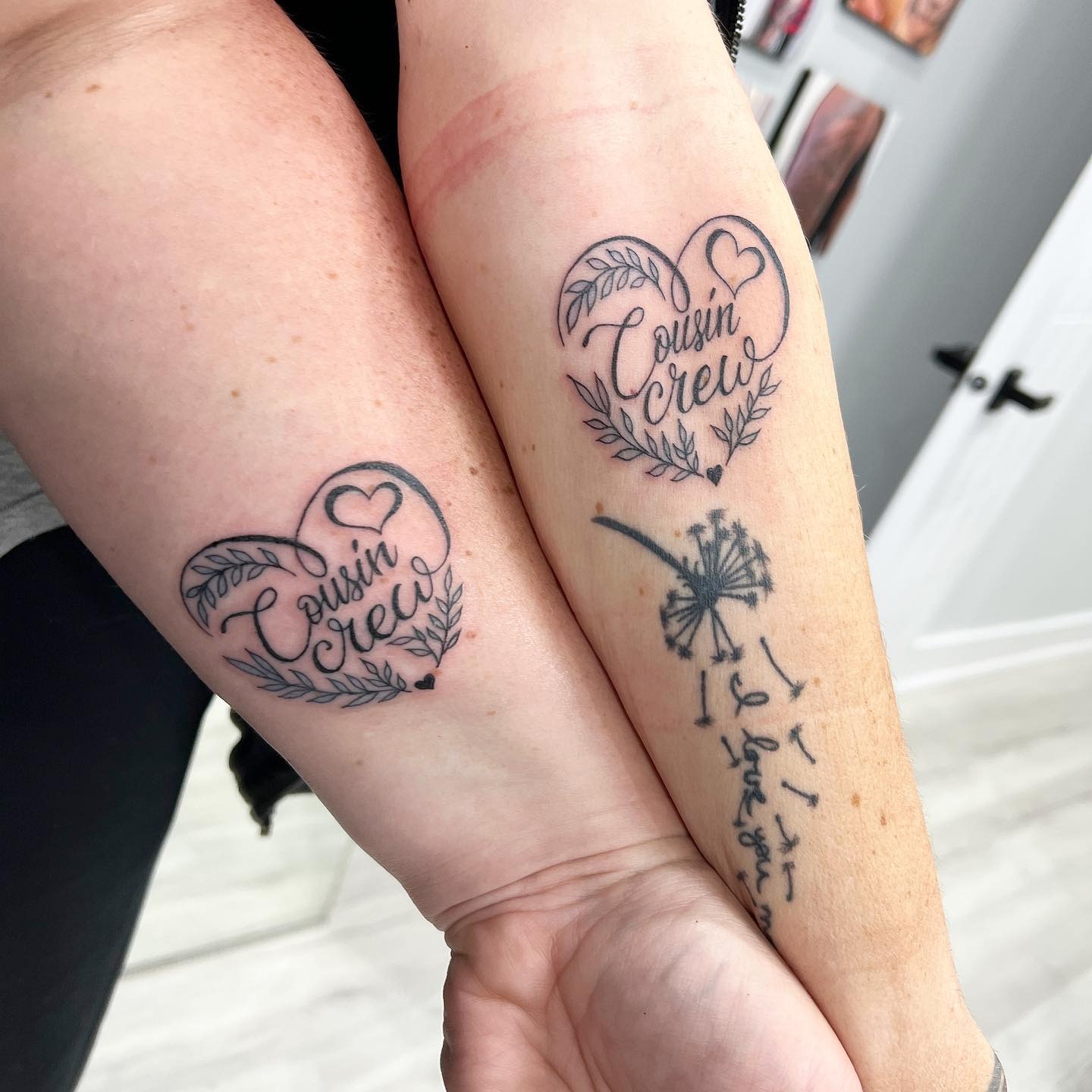 Cousin Crew Heart Tattoo Tattoo Design