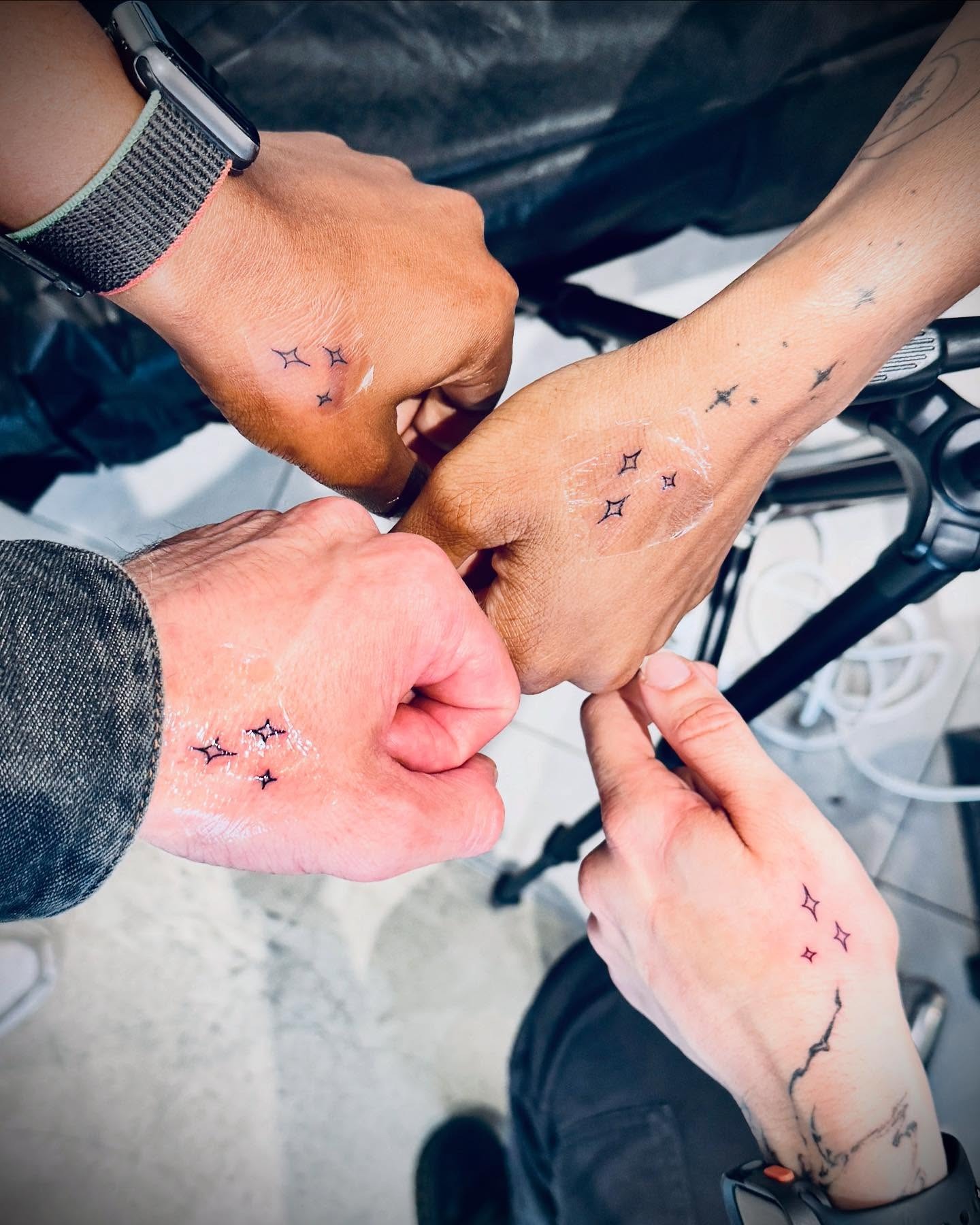 Matching Star Sparkle Cousin Tattoo Tattoo Design