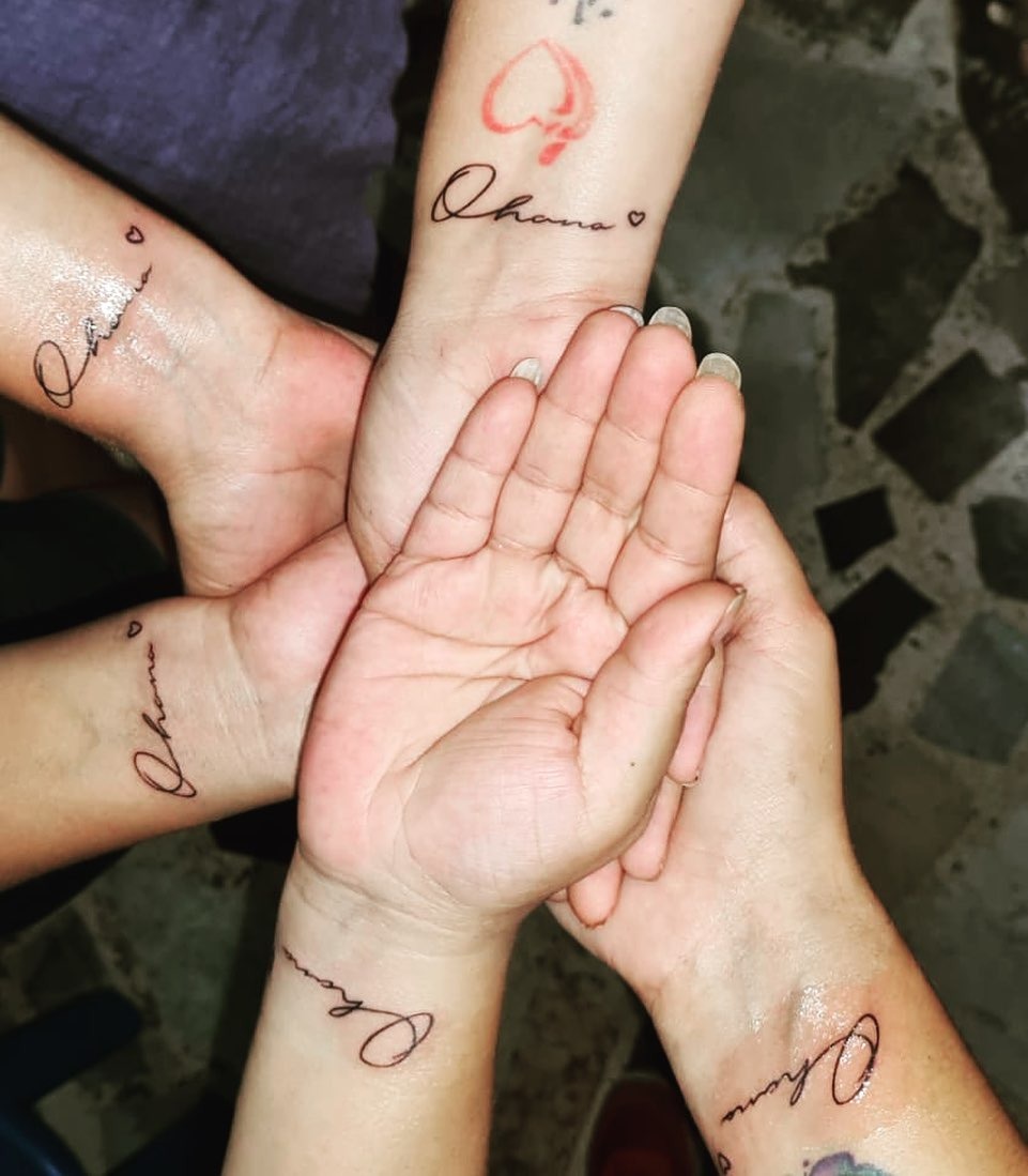Ohana Script Cousin Tattoo Tattoo Design