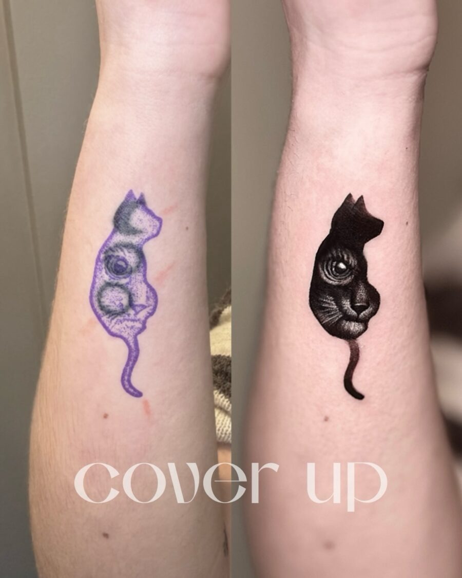 Artistic Transformation of Cat Tattoos Tattoo Design